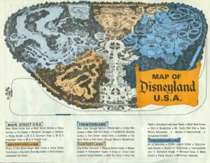 Disneyland 1965 map Disneyland 1965 map