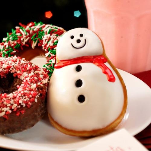 Krispy Kreme Snowman