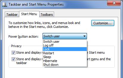 Win7: Changing the “Shut Down” Button – jimcofer.com